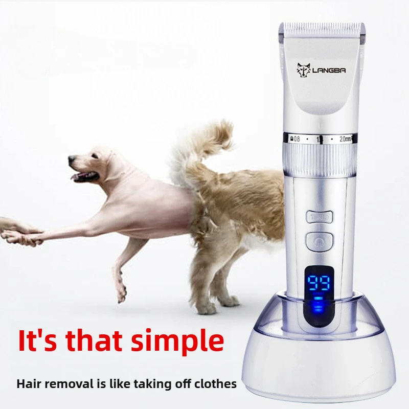 Cortapelo profesional para perros y gatos con LCD - Alta potencia