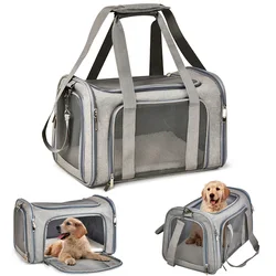 Transportín suave para perros y gatos - mochila lateral apta