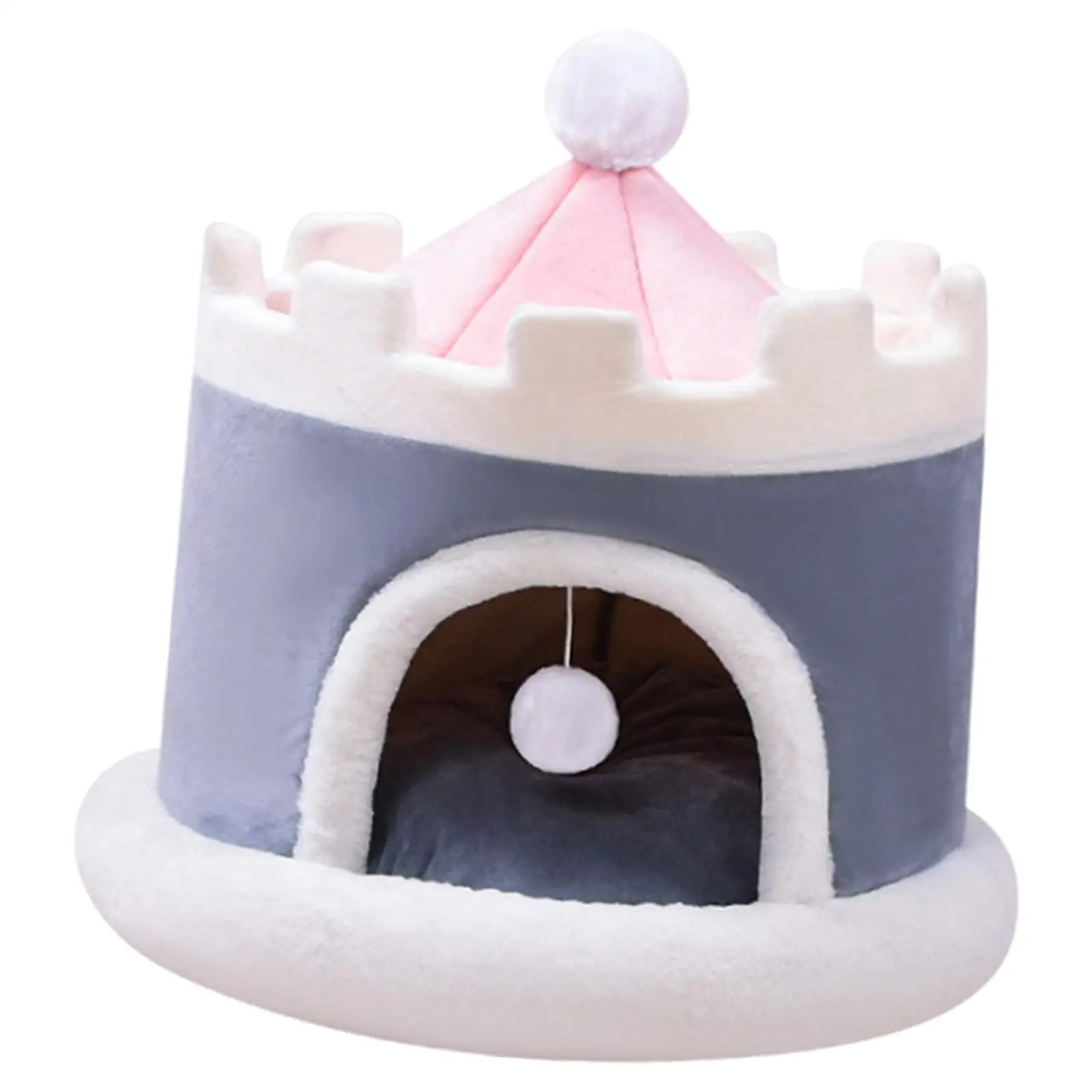 Pet Cat Bed Sleeping Bed for Indoor Cats Four Seasons Use Puppy Kennel Amusement Multifunctional Washable Dog House Cat House