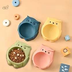 Cuenco 2 en 1 con forma de búho para gatos y perros