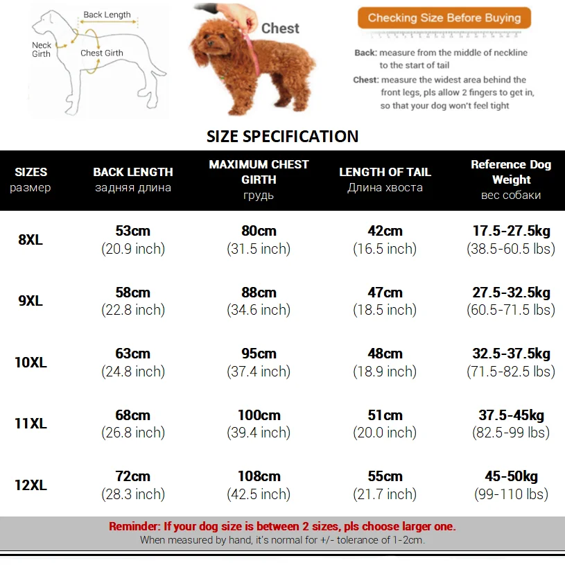 Chubasquero impermeable para perros grandes – Capucha y cubiertas traseras extraíbles - imagen 2