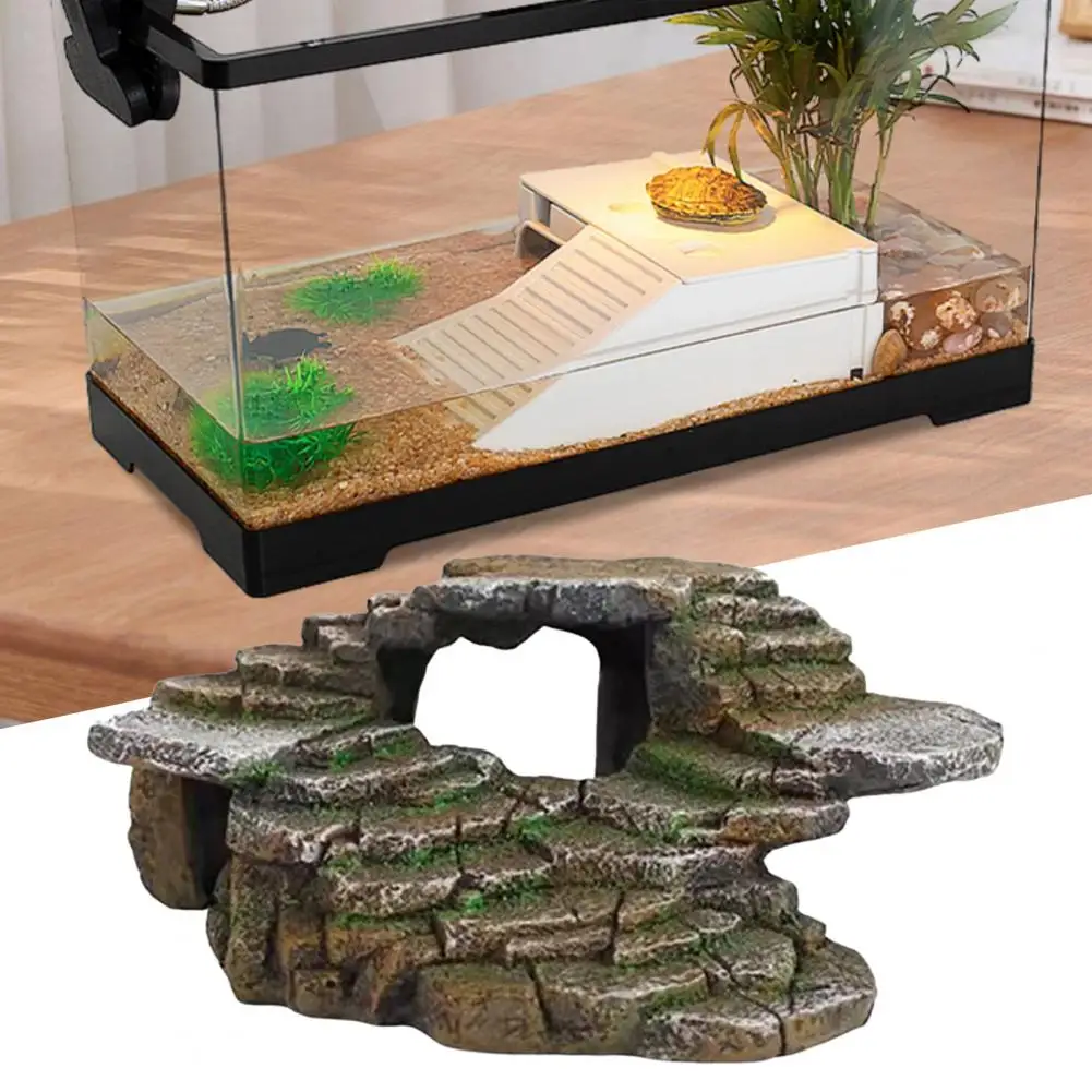 Tanque de peces terraza libre de contaminación tortuga escalada roca tortuga escalada escalera roca - imagen 2