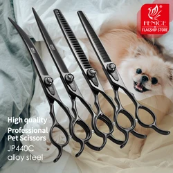 Set de tijeras peluquería para perros – Rectas y curvas profesional