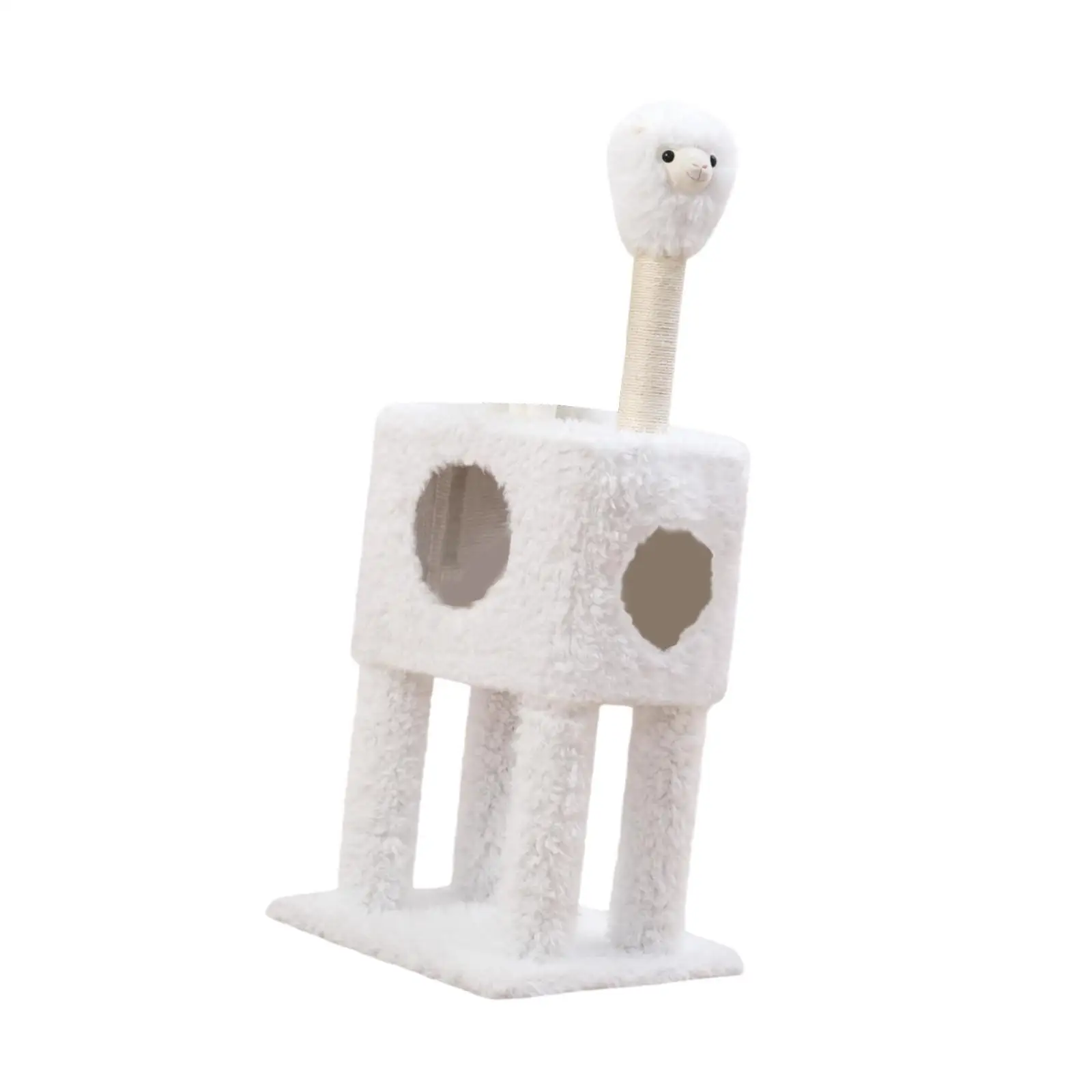 Cat Tree Activity Center Furniture Protector with Scratching Post for Kitty