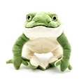Green plush frog