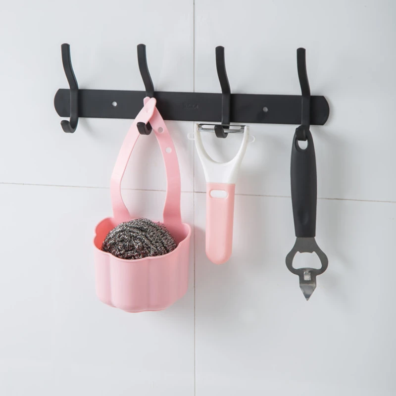 Estante de drenaje colgante para cocina, cesta portátil, herramientas de almacenamiento de baño, soporte para fregadero, organizador de fregadero, accesorios de baño