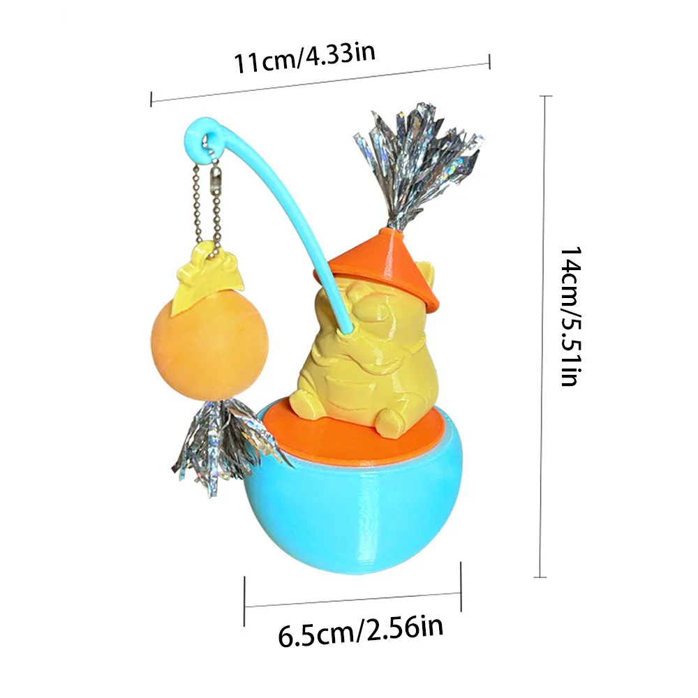 Nuevo juego de juguetes para gatos, bonita varita teaser, autobuicio de aburrimiento y pelota para rascar, divertidos suministros interactivos para gatos para gatitos - imagen 5