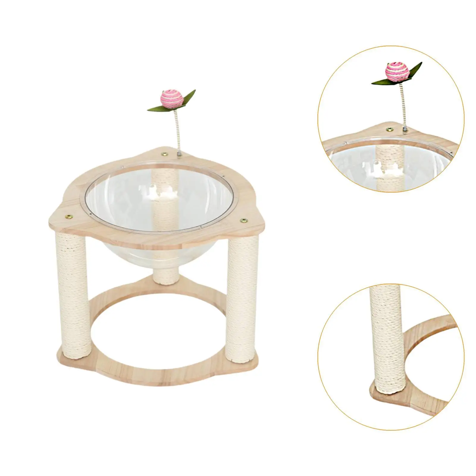 Cama de cápsula espacial para gatos, Centro de Actividades para dormir, jugar y descansar, nido para mascotas pequeñas, cama para gatitos, cumpleaños de mascotas - imagen 5