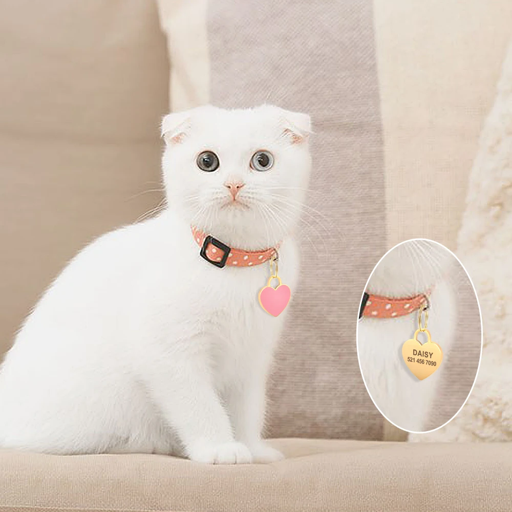 Placa identificación collar para perro y gato – Nombre grabado - imagen 5