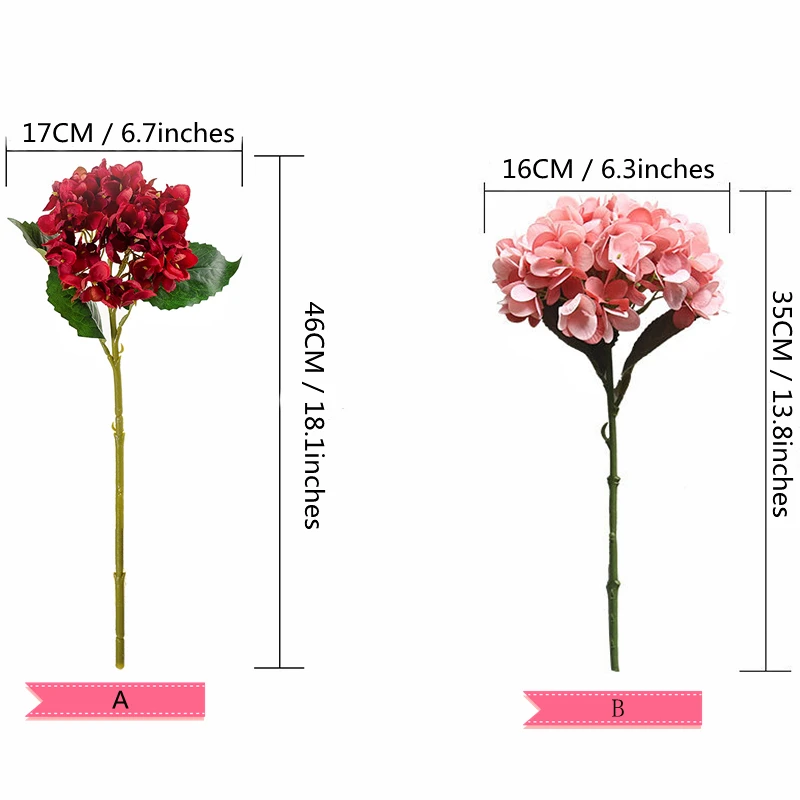 1 ramo de peonía Artificial, hortensia, familia, boda, fiesta, cumpleaños, Año Nuevo, decoración floral de San Valentín - imagen 5