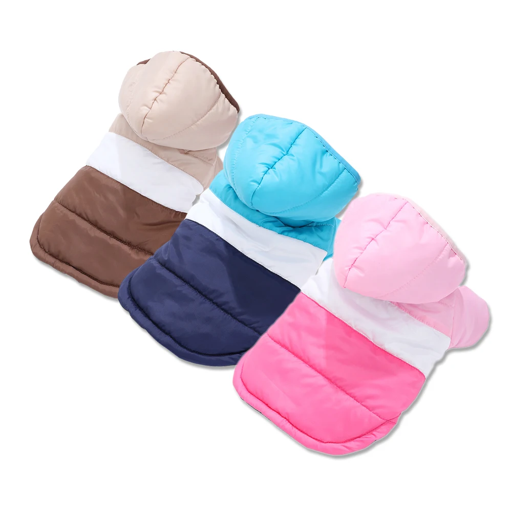 Abrigo para perros, ropa de invierno para perros pequeños y medianos, Sudadera con capucha impermeable para cachorros, chaqueta acolchada, trajes con capucha de Bulldog Francés Yorkie