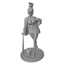 Figura anime escala 1/24 gris sin montar ni pintar – Kit DIY