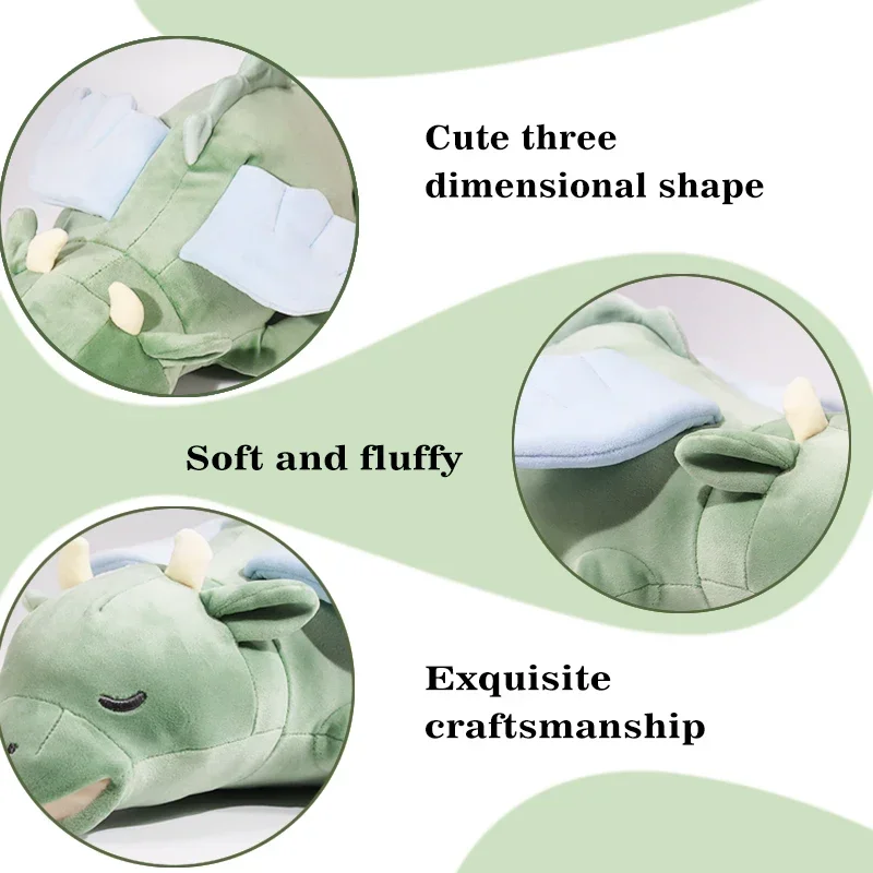 Juguete de latido del corazón del perro del dragón volador de la gema PETFULED, juguete del estrés de la separación del cachorro, ayuda de entrenamiento de comportamiento del cachorro para la felpa del sueño del perro - imagen 3