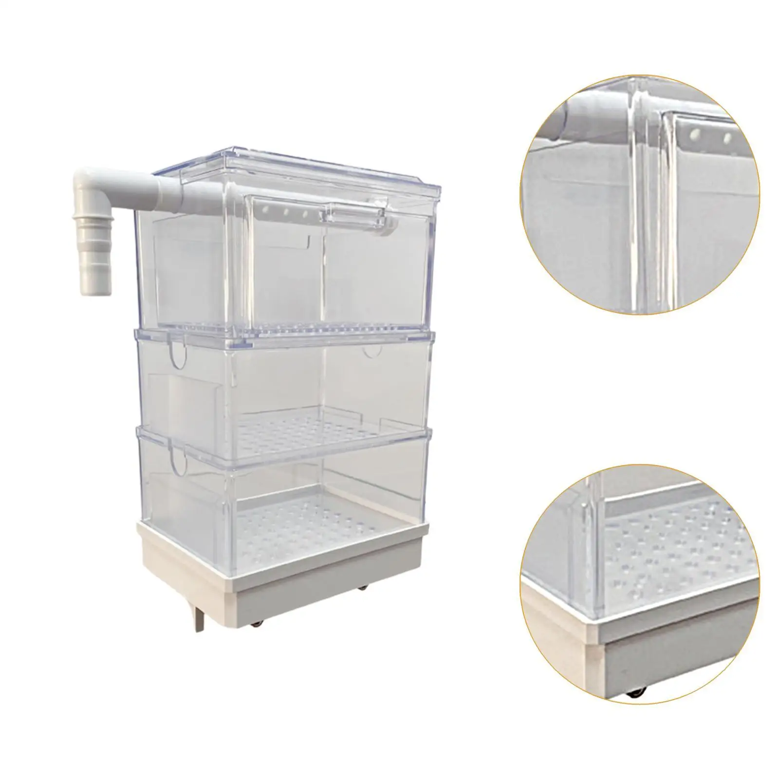 Aquarium Hanging Filter Box Filtration System Silent Drawer Filter Box Overflow Pipe Filter for Small Fish Tank Turtle Tank Aquarium Hanging Filter Box Filtration System Silent Drawer Filter Box Overflow Pipe Filter for Small Fish Tank Turtle Tank