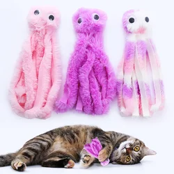 Juguete para gatos pulpo de peluche – interactivo y resistente
