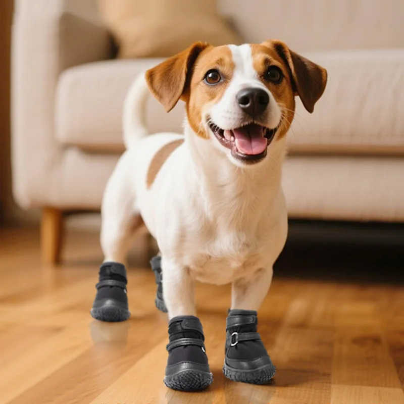 Botines antideslizantes impermeables para perros cachorros - imagen 2