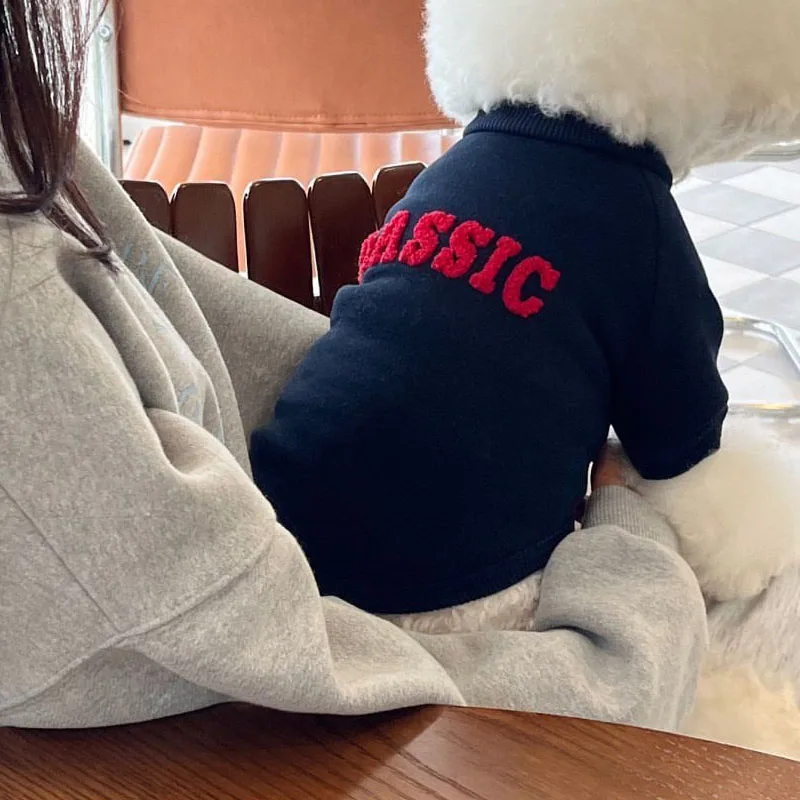 Sudaderas con capucha para perros, ropa cálida para primavera y otoño, disfraz para mascotas gris marino para perros pequeños y medianos, sudadera para cachorros Chihuahua Yorkie Poodle - imagen 3