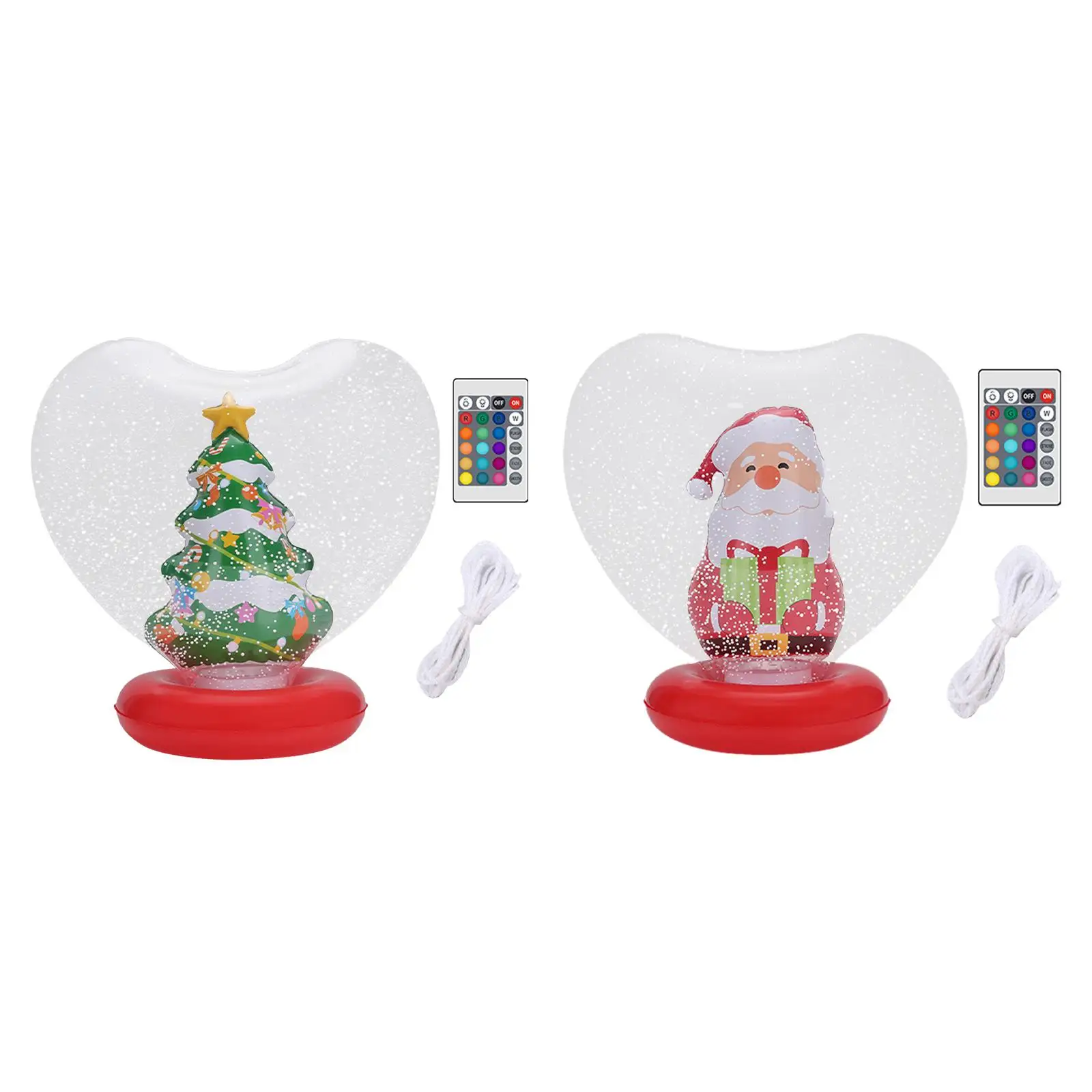 Glowing Inflatable Christmas Ball, Hanging Ornament, Xmas Blow up Ball for Outside Party Outside Front Door Glowing Inflatable Christmas Ball, Hanging Ornament, Xmas Blow up Ball for Outside Party Outside Front Door