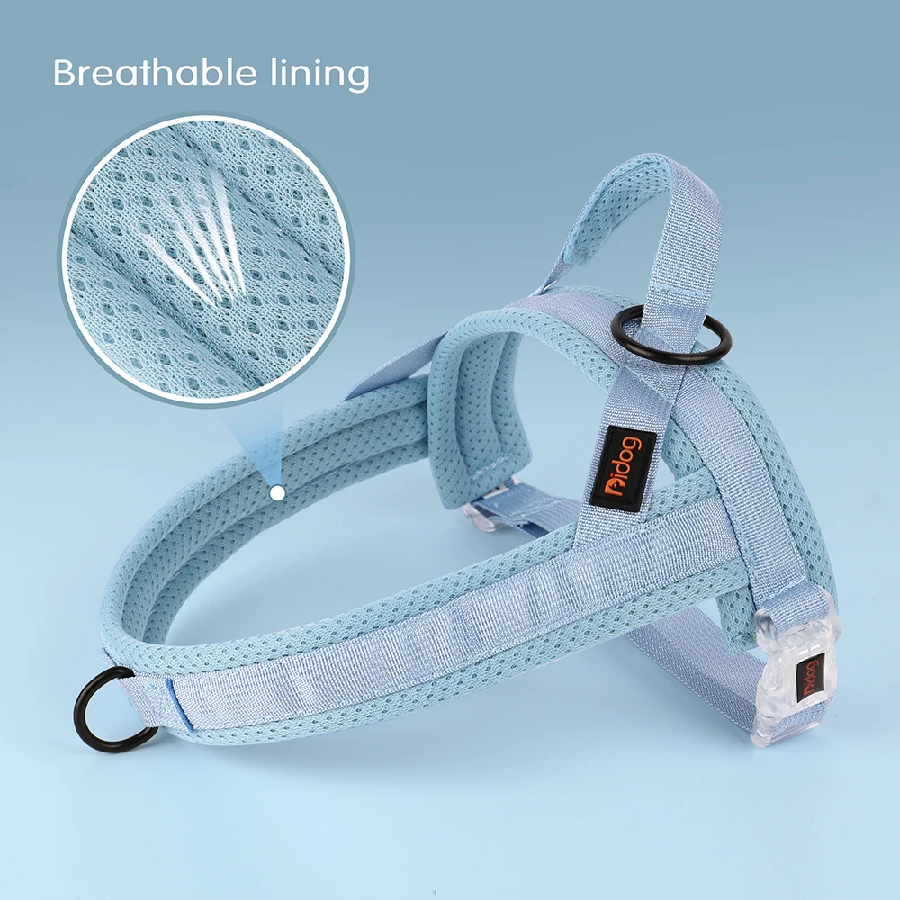 Arnés de nailon para perros sin tirones, arneses para cachorros, chaleco acolchado suave para mascotas, ajustable para perros pequeños, medianos y grandes, Chihuahua, Pug, Pitbull - imagen 3