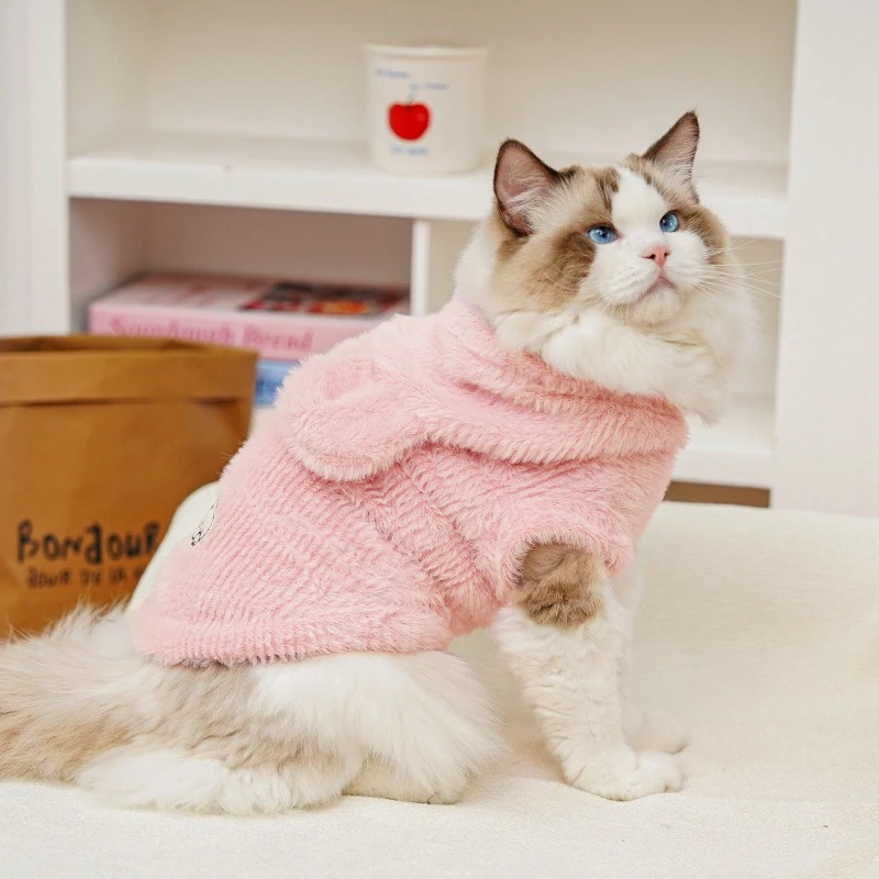 Sudadera térmica de lana para Bulldog Francés y gatos – Abrigo invierno - imagen 5