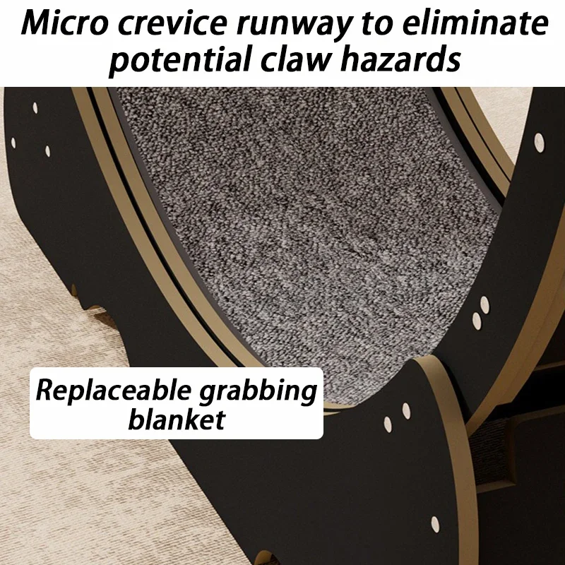 XL, cinta de correr grande silenciosa para gatos, juguete, rueda para correr, cinta de correr para gatos, alfombra desmontable, ejercicio físico para mascotas, mascotas, Parkour Home - imagen 4