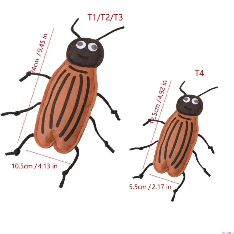 Juguete cucaracha de menta para gatos – fieltro suave e interactivo - imagen 3