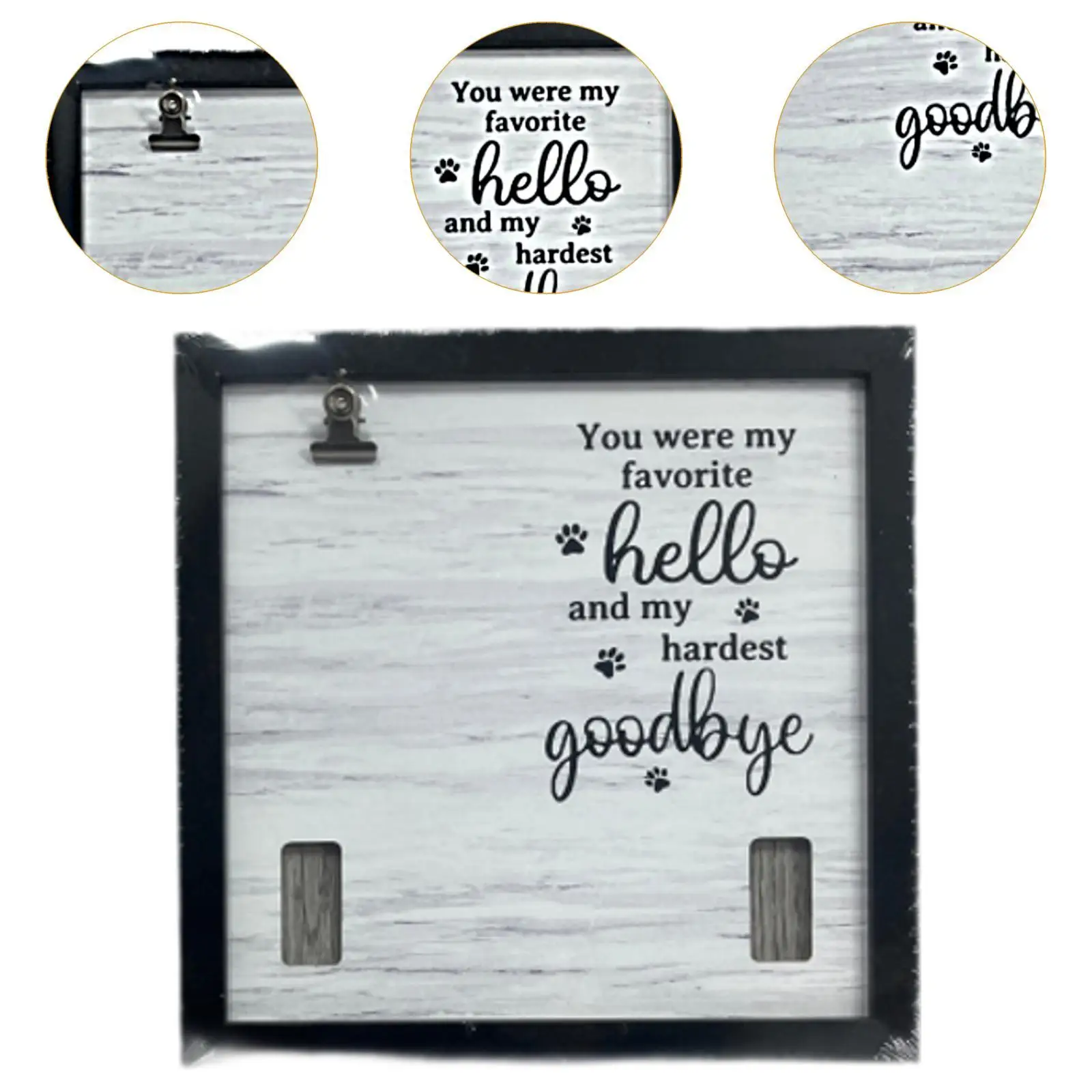 Pet Memorial Picture Frame Loss of Dog Sympathy Gift Wooden Bereavement