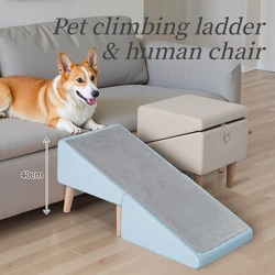 Rampa plegable de madera para perros pequeños, medianos y gatos