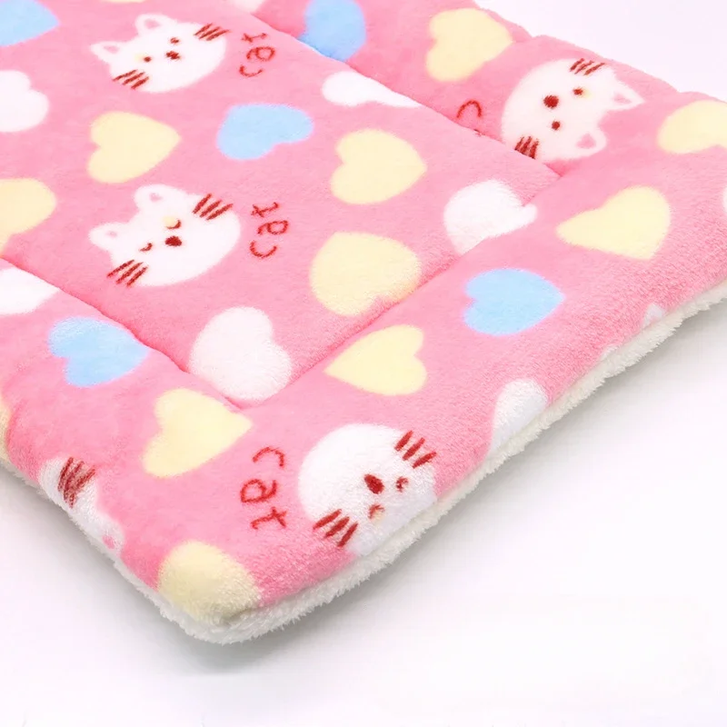 Cojín para perros, manta para mascotas, manta de otoño e invierno, almohadilla de algodón cálida, cojín grueso para gatos, almohadilla para dormir - imagen 4