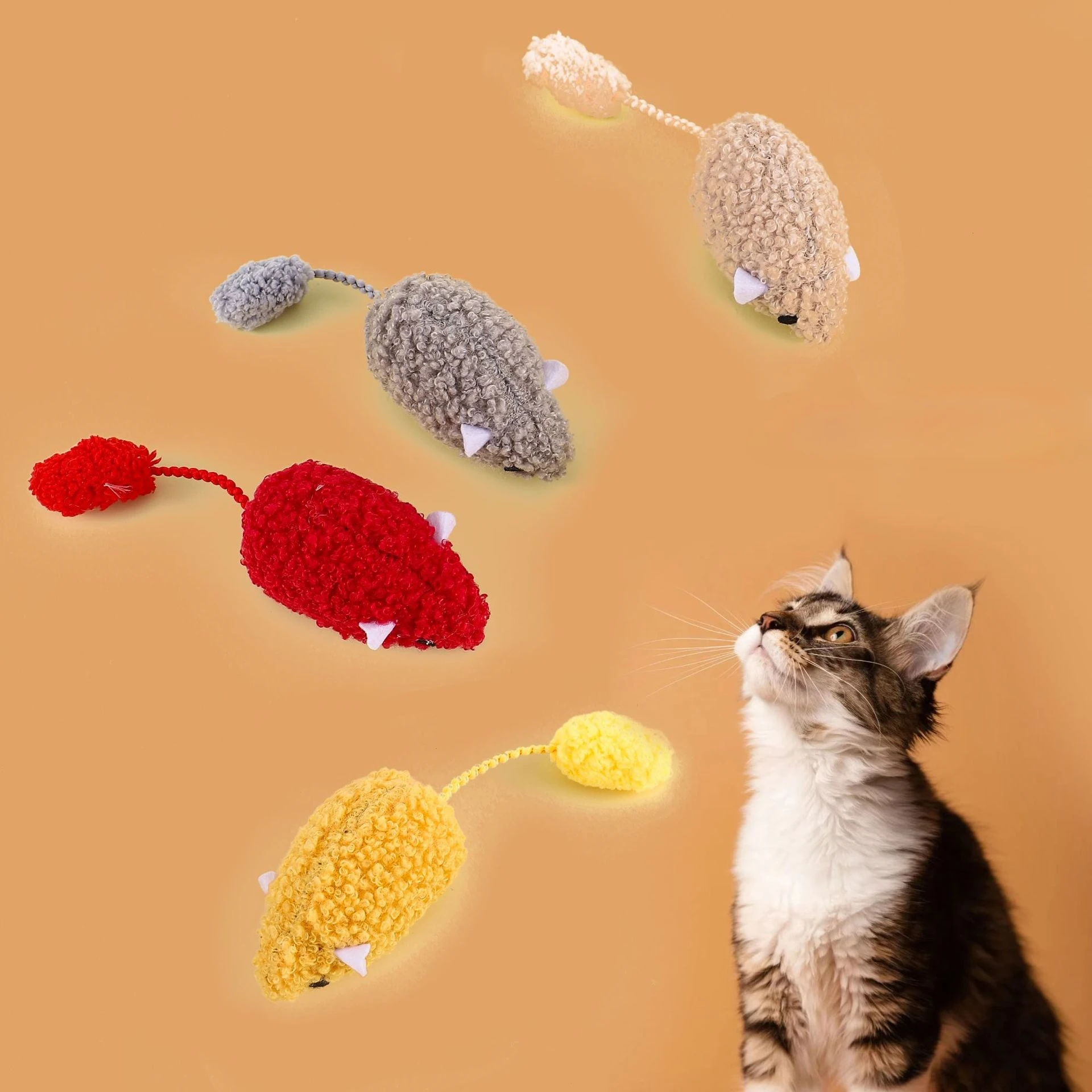 2 uds/3 uds mezcla aleatoria lindo ratón gato juguete interactivo hierba gatera juguetes para mascotas para gatito