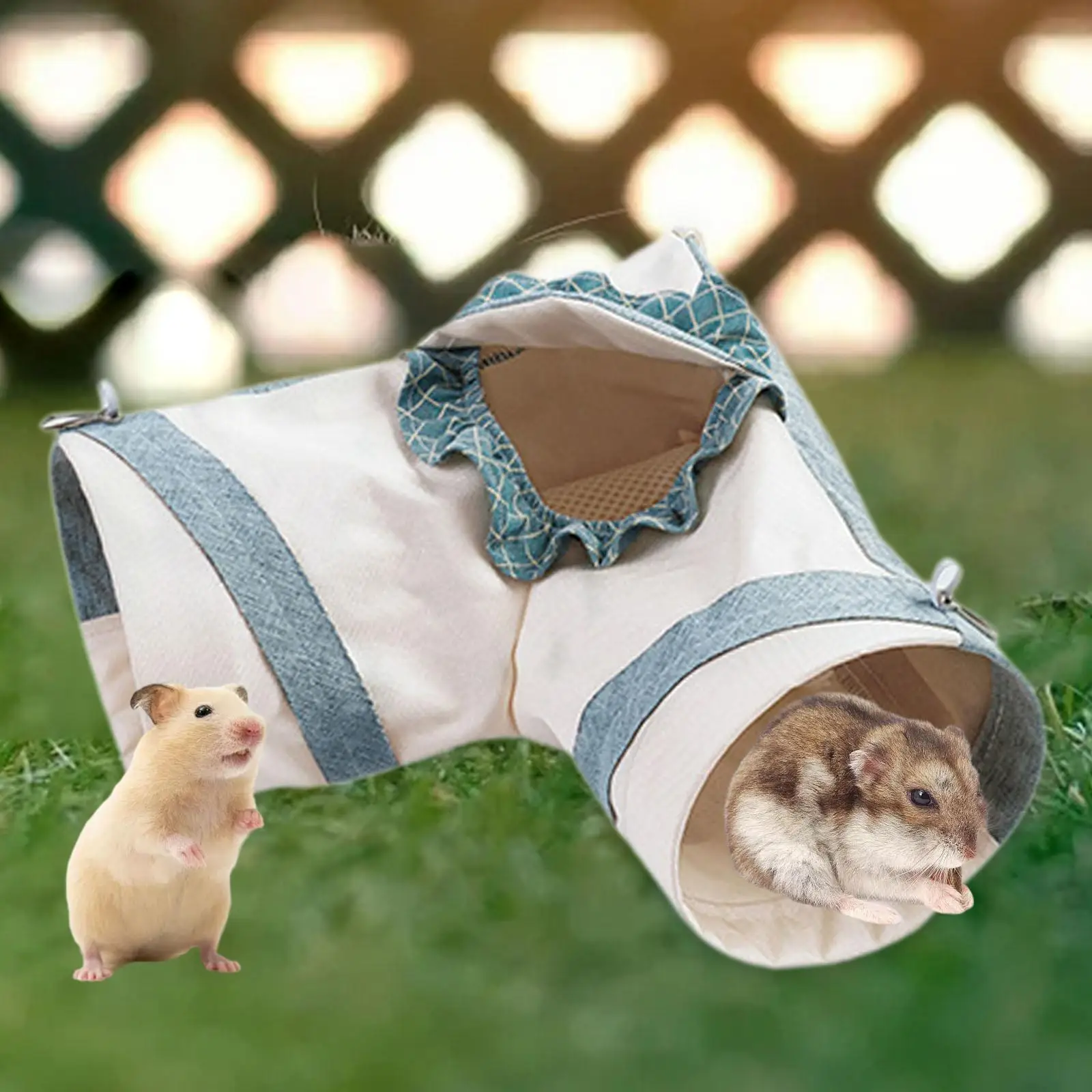 Guinea Pig Tunnel Corner Tunnel Self Entertainment Hamster Hideout Tube Toy for Squirrel Small Animals Rat Chinchilla Ferret