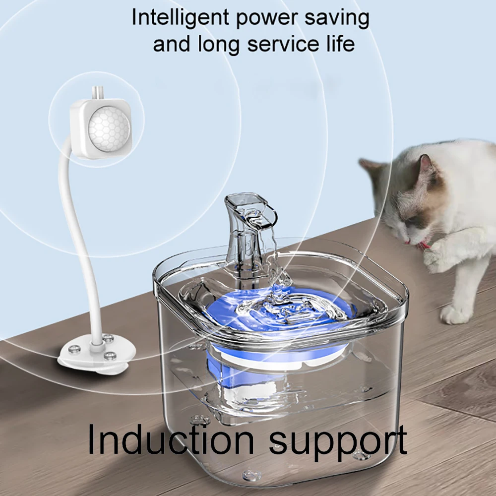 Vista lateral del grifo interactivo