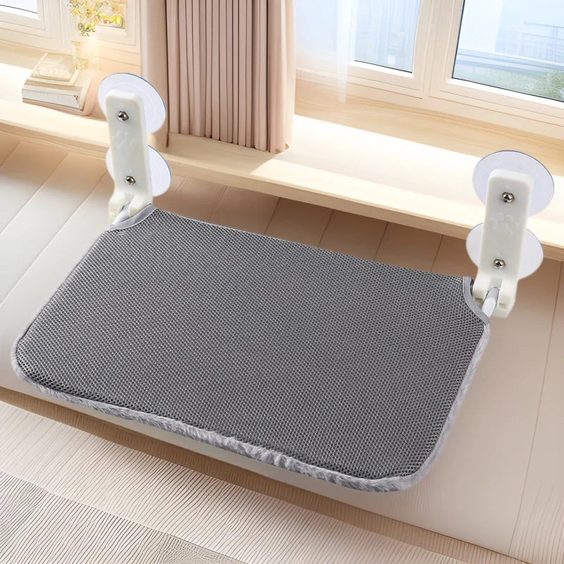 Hamaca plegable para gato con doble ventosa y ventana - imagen 2