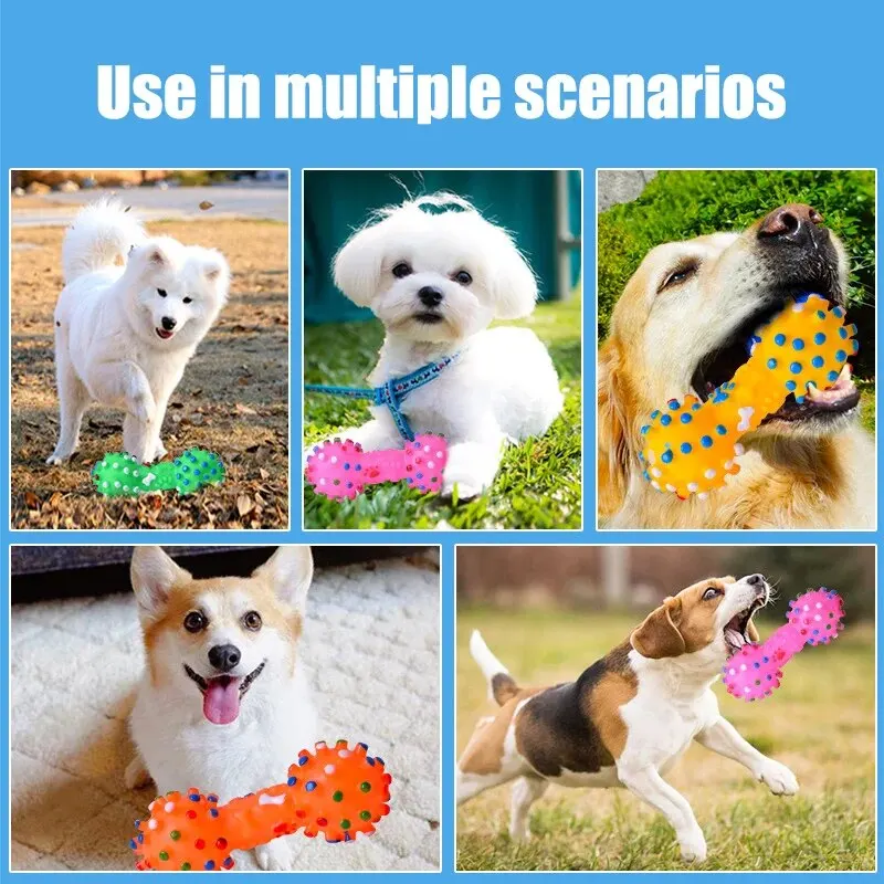 Juguete masticable de goma para perros – Limpieza dental segura - imagen 4