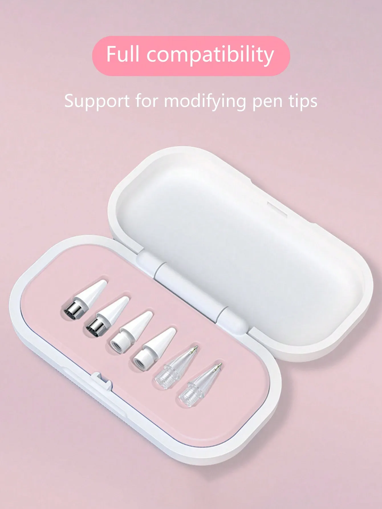 Estuche de almacenamiento para puntas Apple Pencil de primera/2a generación, caja de accesorios para puntas de lápiz óptico, soporte para puntas de repuesto (1 unidad, puntas excluidas) - imagen 2