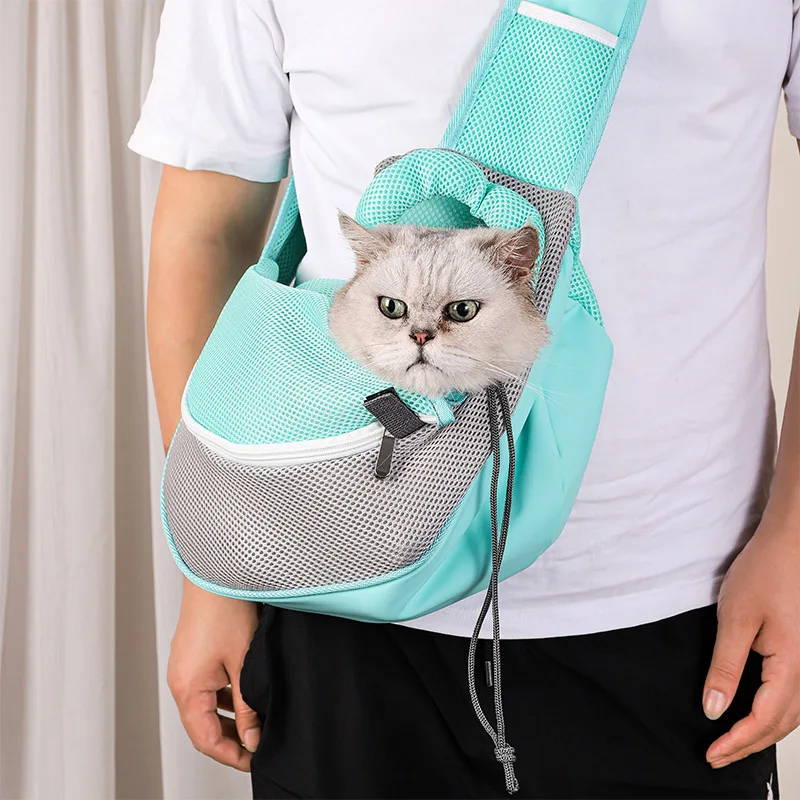 Mochila bandolera transpirable para gatos y perros - imagen 2