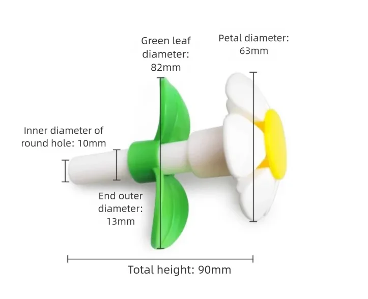 Boquilla de flor de repuesto para fuente de agua para mascotas, accesorios de cabezal de bomba dispensadora de agua antisalpicaduras para perros y gatos, naranja/amarillo - imagen 5