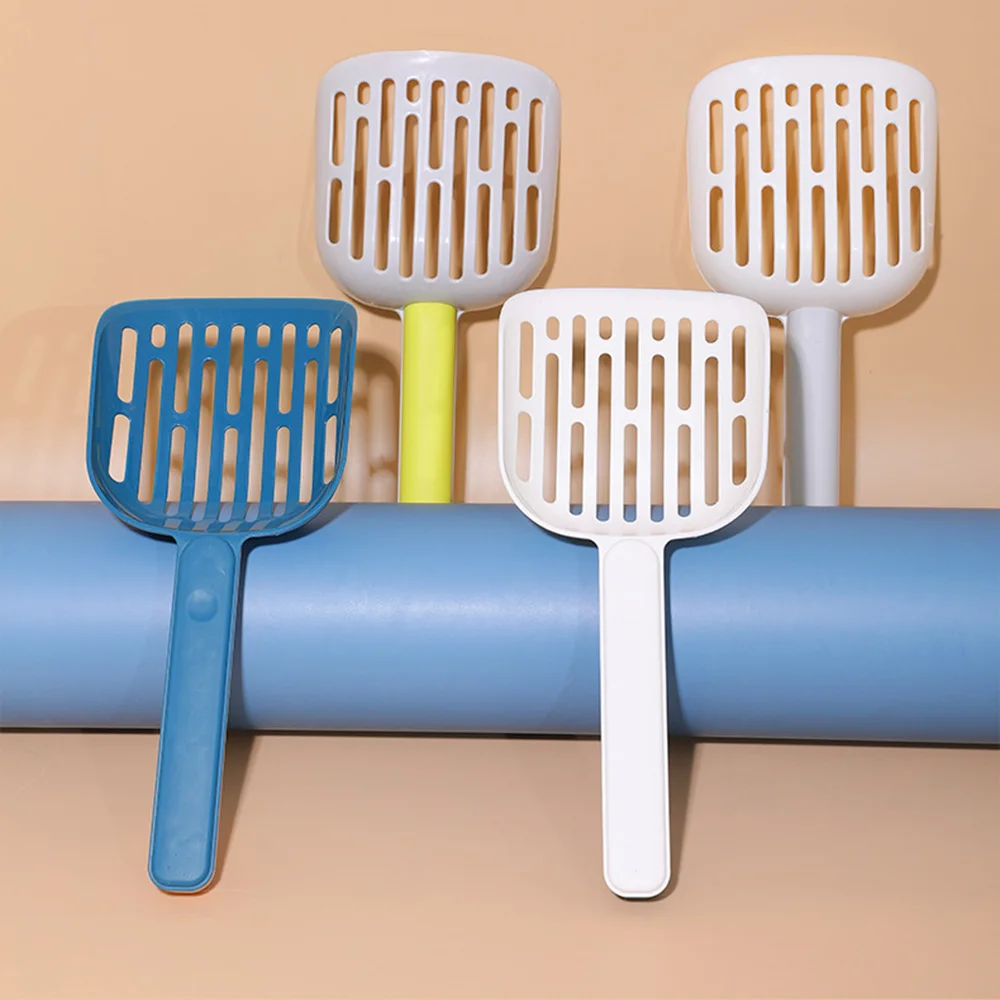 Pala de arena grande para gatos: pala de arena gruesa y resistente para mascotas, cabezal de pala ancha para una fácil limpieza, material plástico duradero, - imagen 3