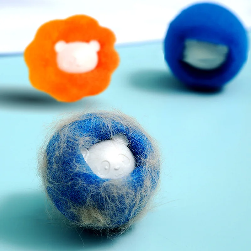 Eliminador de pelo de gato, bola reutilizable, pegatina de lana, eliminación de pelo de Mascota, Herramientas de limpieza, filtro para lavadora - imagen 3