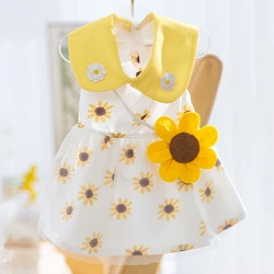 Vestido de princesa para perros y gatos - falda de malla con lazo
