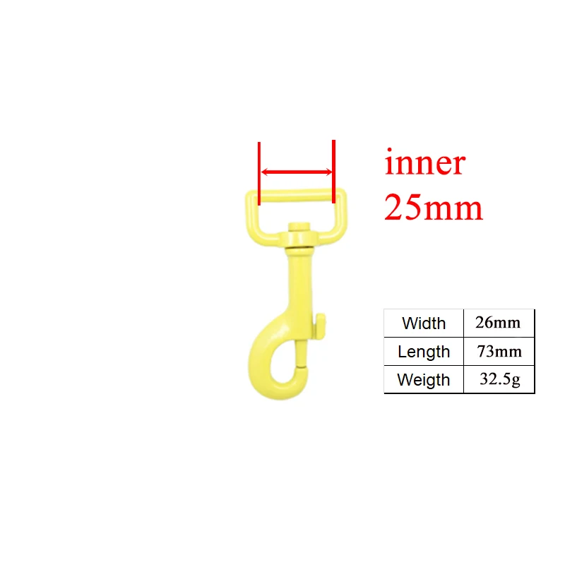 50 unids/lote cierre de perro hebilla de gancho Kirsite Hardware 20mm 25mm cierre de logotipo de grabado láser personalizable para correas - imagen 3