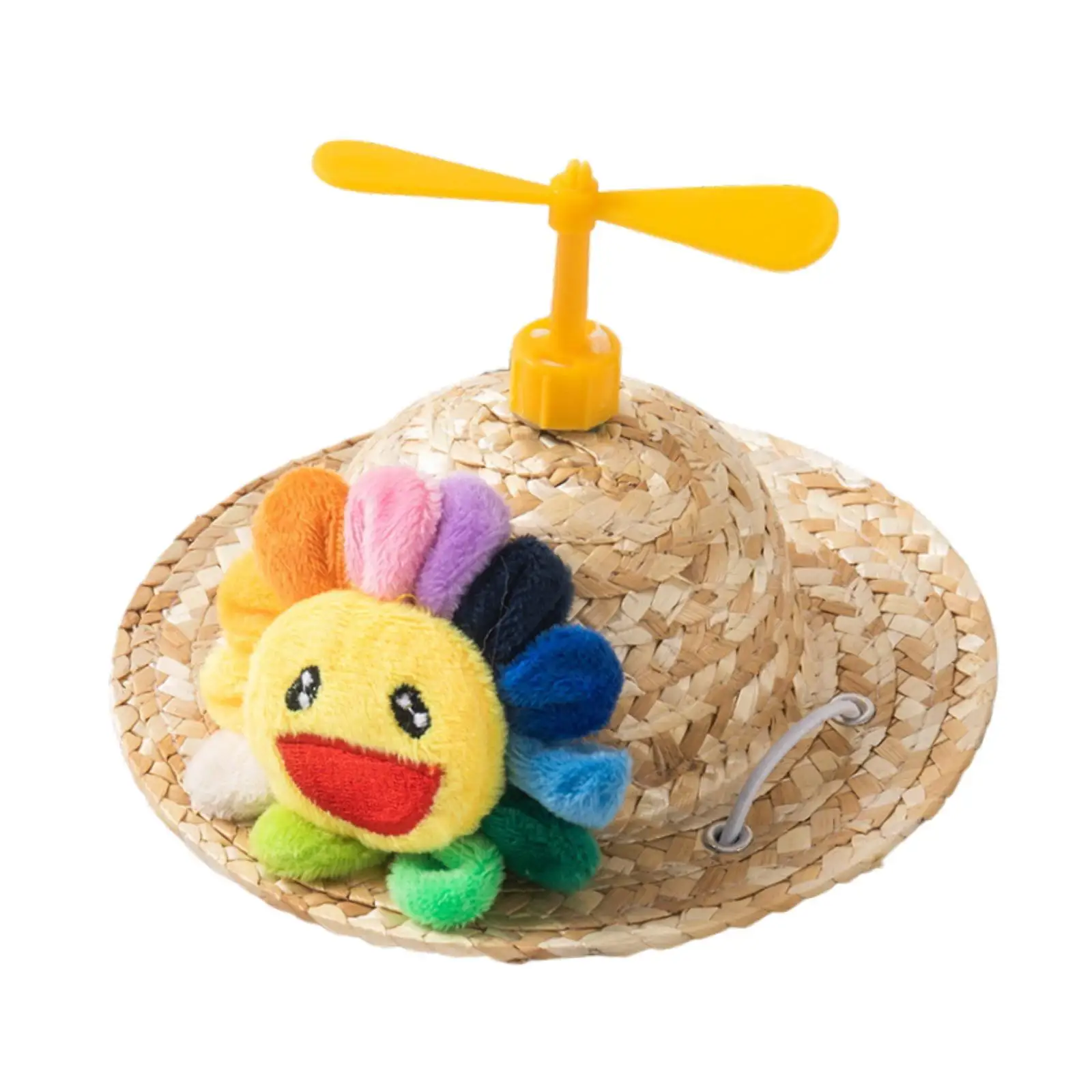 Pet Straw Hat Pet Ornaments Dog Sun Protection Cap for Summer Sports Walking Pet Straw Hat Pet Ornaments Dog Sun Protection Cap for Summer Sports Walking