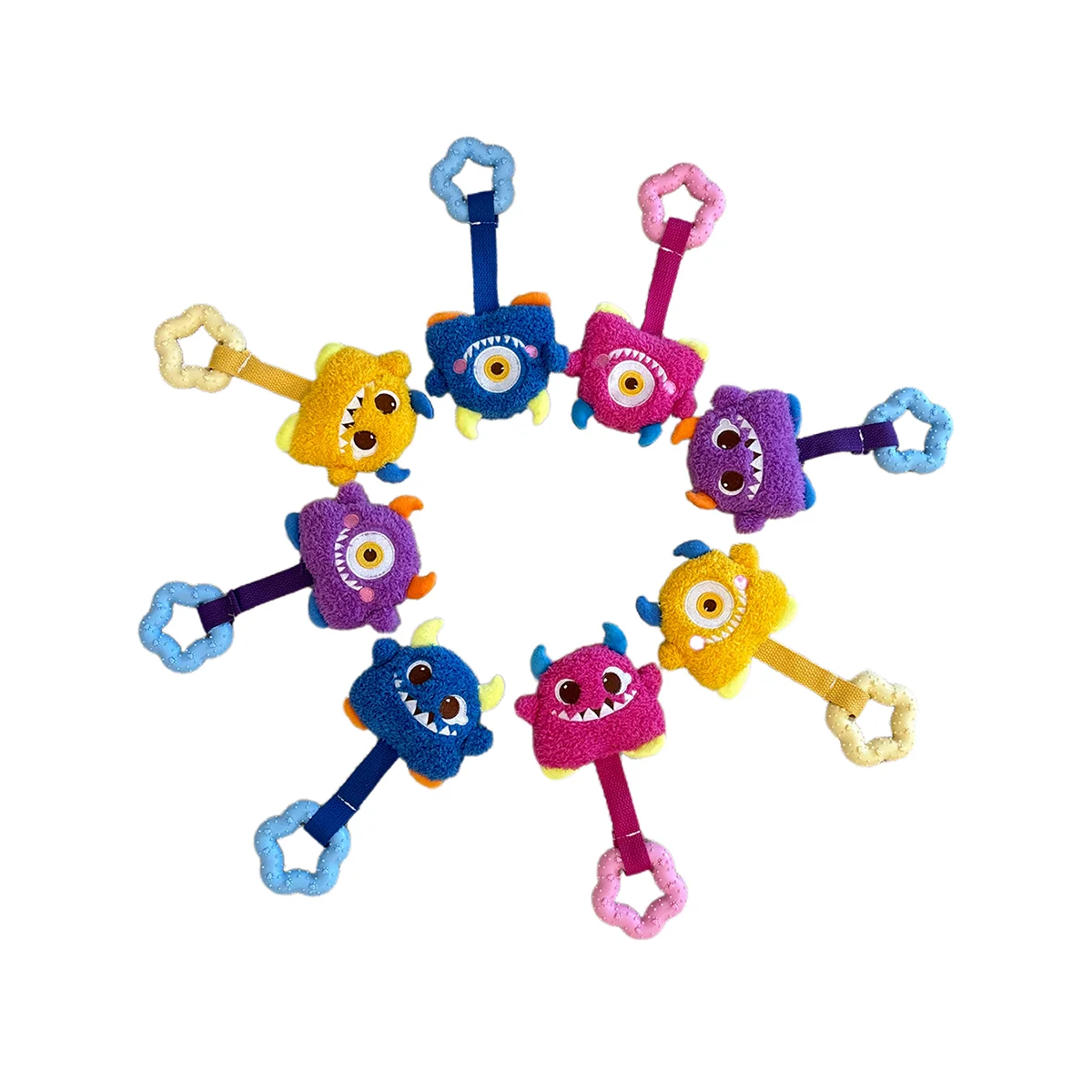 Juguetes chirriantes para perros para moler los dientes, juguete masticable dental para perros, control del sarro, limpieza de dientes, masticar, satisface la urge natural a G - imagen 3