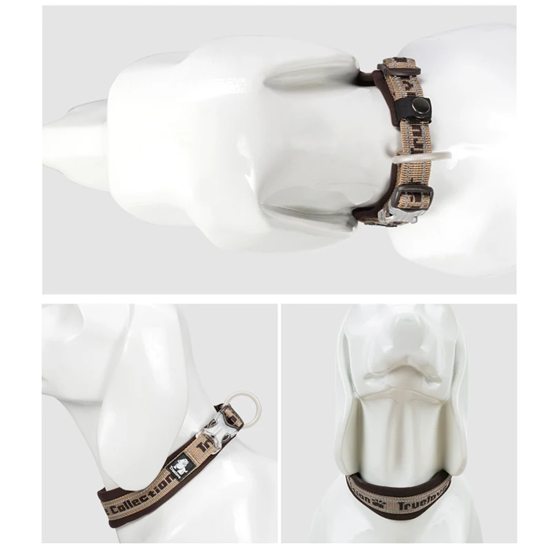 Winhyepet-Collar de perro ajustable con hebilla, collar genuino para caminar táctico al aire libre, perros pequeños, medianos, grandes, Pitbull, perro pastor - imagen 5