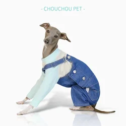 Monos de mezclilla para perros ajustables - Galgo Italiano