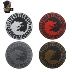 Parche decorativo 3D lobo para collar de perro