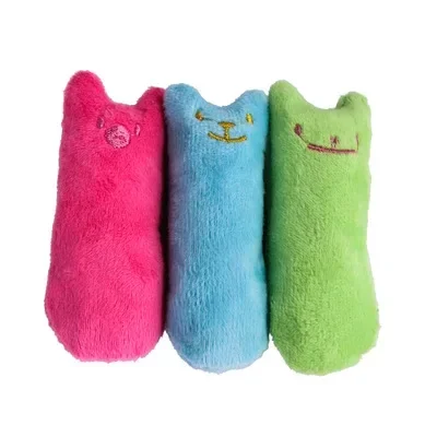 Juguetes de hierba gatera para moler dientes, divertido juguete interactivo de peluche para gatos, gatito para mascotas, juguete Vocal para masticar, garras, mordedura del pulgar, menta para gatos - imagen 4