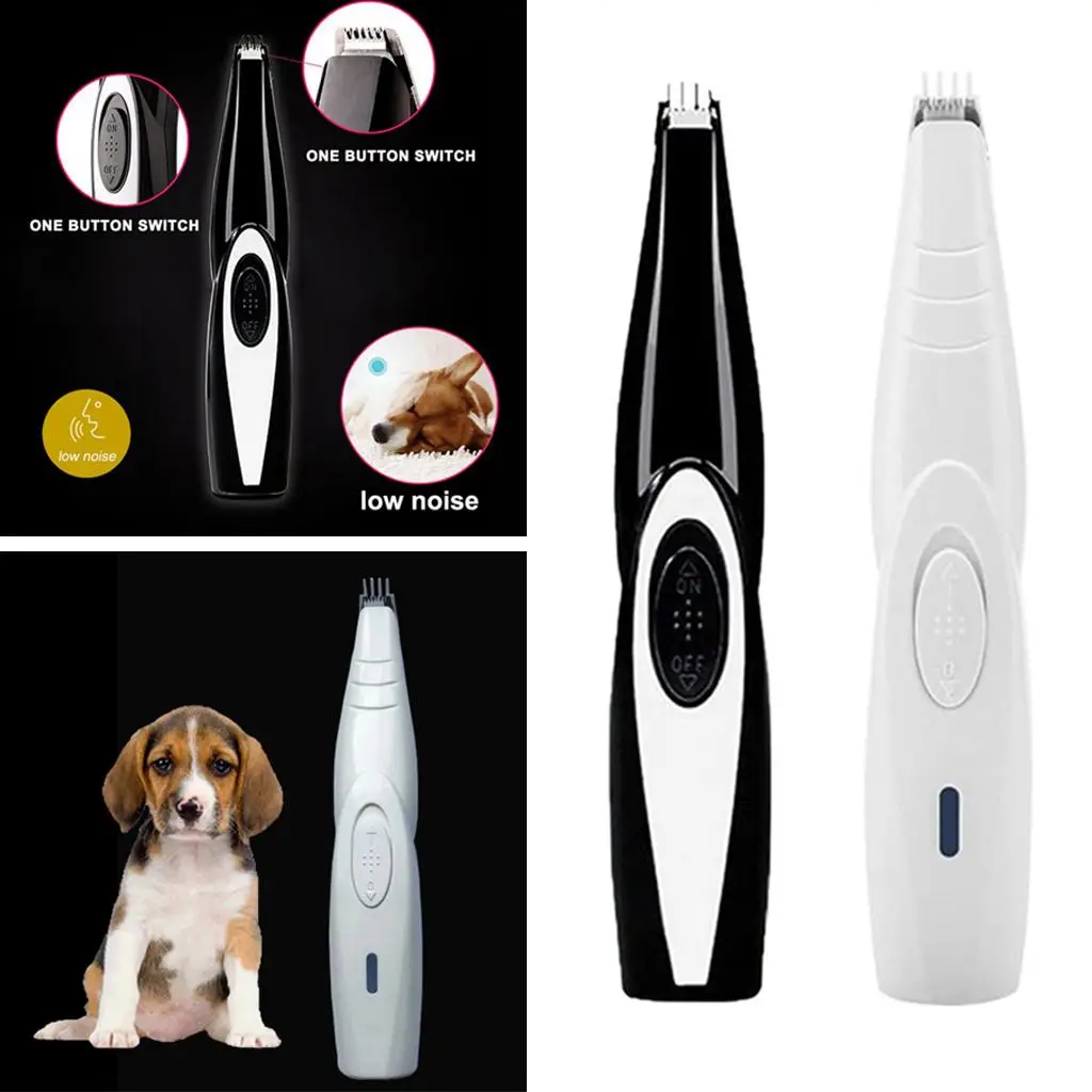 Cortadora de pelo para pies de perro, afeitadora, interruptor de botón inalámbrico, poco ruido - imagen 2