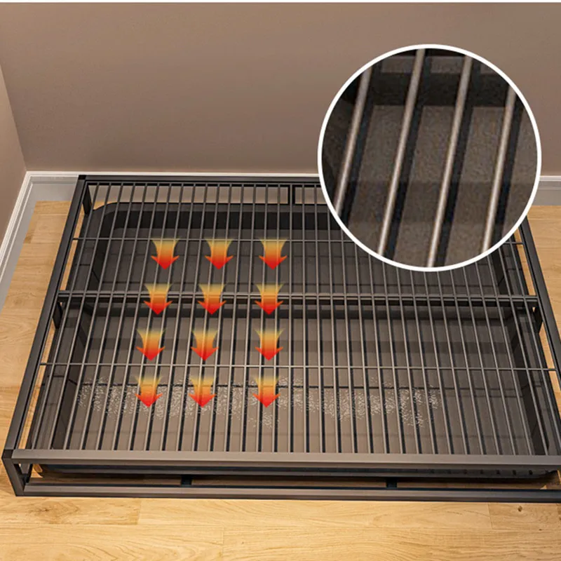 Cajas de arena para perros de interior, inodoro de acero inoxidable para entrenamiento de perros, inodoro para cachorros, lavabo de arena, Herramientas de limpieza, suministros para mascotas - imagen 4