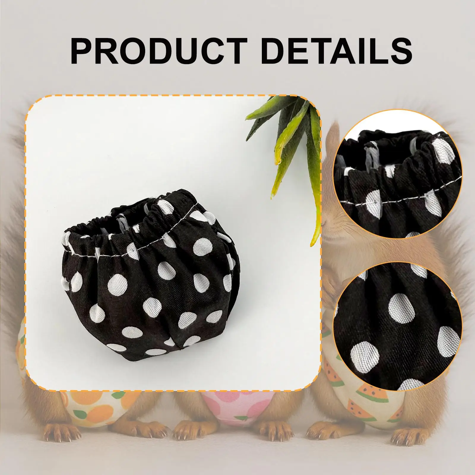 Pañal de ardilla, pañal planeador de azúcar ajustable suave para ardilla, mascota pequeña - imagen 5